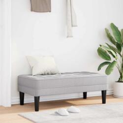 vidaXL pad párnával Felhőszürke 113 x 57 x 39 cm szövet (42001944)