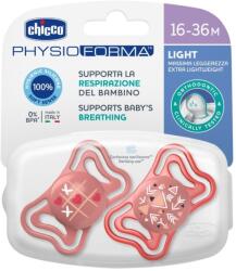 Chicco Chicco, Physioforma Light, suzeta din silicon, roz, 16-36 m, 2 buc