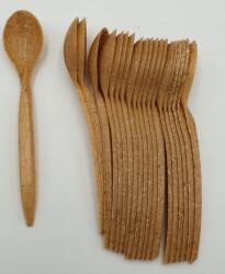  fa rostból készült, többször használatos kiskanalak, 20 db (1994)