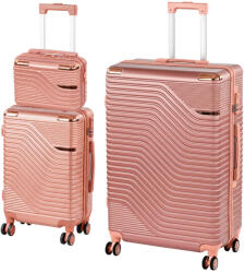 Leziter TraveLux Urban XVI gurulós bőrönd szett rosegold (LTRUBS-XVI-RG) - leziter