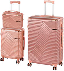 Leziter TraveLux Urban XIX gurulós bőrönd szett rosegold (LTRUBS-XIX-RG) - leziter