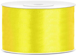  Szatén Szalag 3, 8 cm Széles 25 méter Sárga (TS38084)