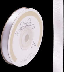  Szatén Szalag 1 cm Széles 25 méter Fehér (QX478128)