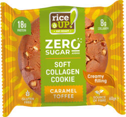 RiceUP! Zéro Kollagén, protein keksz karamell ízű, 60 g
