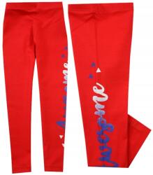  Getry Leggings Pamut 'awesome Piros 164 J114K (q767q)