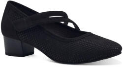 Jana Soft Line női tépőzáras félcipő 24363-42-001 fekete 07205