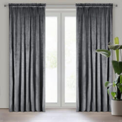  Rosa bársony sötétítő függöny Grafit 135x300 cm (428634)