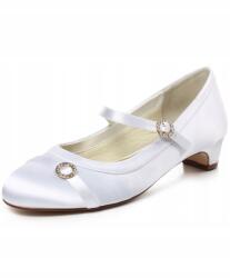 Celebrita Balerinák Komunkió cipő 34 ezüst csatokkal