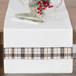  Angel bársonyos tapintású karácsonyi asztali futó Fehér 40x140 cm (431267)