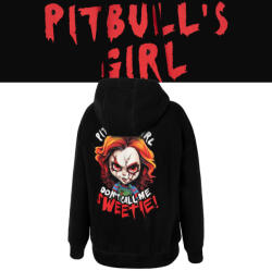 Pitbull Női kapucnis pulóver Pitbull Kenguru oversize Sweetie-Chu nyomtatás (124052900004)