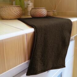  Mikrofroté mikroszálas frottír törölköző, sötétbarna, 30x50cm