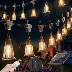  Fényfüzér kültéri napelemes sárga lámpa (PD-T-002)