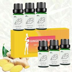  6x Gyömbér illóolaj Természetes gyömbér 10ml Aromaterápia (J1399)