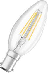 OSRAM LED izzó B35 gyertya B15d 4W = 40W 470lm 2700K Meleg 300° Retrofit Filament CLASSIC Osram (4058075654532)