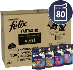 FELIX Fantastic zsebek marha, csirke, kacsa, bárány számára zselébe 80×85 g