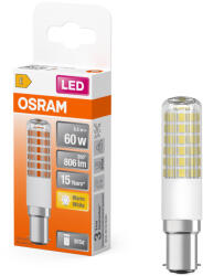 OSRAM LED izzó T18 cső alakú B15d 6.5W = 60W 806lm 2700K Meleg 320° SPECIAL Osram (4099854266706)