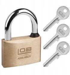 LOB lakat KM50 sárgaréz, nem patentos (MPKLO50MS)