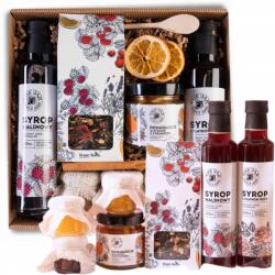 Green Touch Ajándékkosár Szett Feldolgozott Tea Konfi Szirup Ajándék Nagymama Napjára