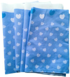  Kék szív mintás maradék pamutvászon csomag