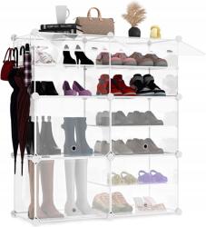  Szekrény Polc cipő papucs Modul Könyvespolc 24 pár cipőhöz (J1246)