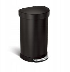 simplehuman - Félkör Alakú Pedálos Szemeteskosár 45L - Matt Fekete (CW2099)