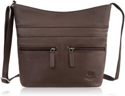 Paolo Peruzzi Tágas bőr válltáska nőknek | barna