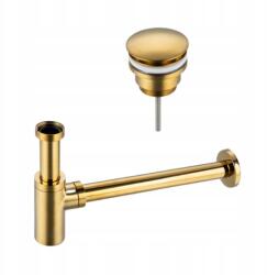 Balneo Univerzális Klikk-Klak Lefolyó Szett Arany Színben Kerek Szifon Arany Színben (5905591093279)