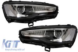 KITT Első lámpák LED DRL Mitsubishi Lancer (2007-2017) Két projektoros dinamikus sorozat index lámpa (HLMILALED)