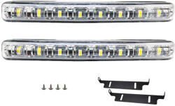 AUTOLIFE 8LED-es Nappali menetfény - E jeles - ON/OFF funkció (1416)