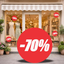  70% Kirakat akció kedvezmény matrica