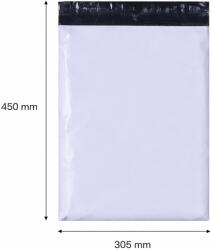  Futártasak, futár zacskó 305x450 mm szürke (1 darab)