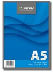 AURORA Blocnotes capsat, A5, 100 file - 60g/mp, microperforatii, AURORA Office (2100G)