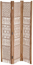 AdTrend Paravan decorativ lemn bumbac maro 123 x 180 cm (109745)