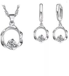 ADM Set lantisor cu pandantiv si cercei cu cristale, ADM, luxury, deosebit (C2040)