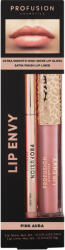 Profusion Cosmetics Set Luciu de buze 3.5ml + Creion de buze satinat Envy Pink Aura 0.3g, Profusion Cosmetics