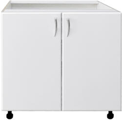 International Service Padova -Corp inferior 2 usi , Alb/usi MDF vopsit Alb, 80x52x 82 cm