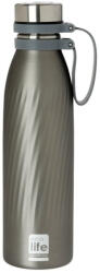 Ecolife Γκρί Thermos 500ml Mε Χερούλι Σιλικόνης