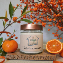  Citrusos mámor - illatgyertya - 165 gramm