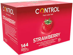 CONTROL Control Adapta - prémium eper ízű óvszerek 144 darabos csomagban