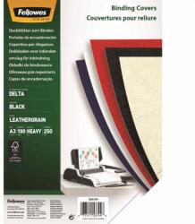 Fellowes Hátlap, A3, 250 g, matt, Fellowes® Delta, 100 db/csomag, fekete (5374401) - tonerpiac