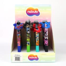 Nebulo Zseléstoll radírozható, nyomógombos, mérges dino 24 db/display Nebulo (DT-SPIN-01)