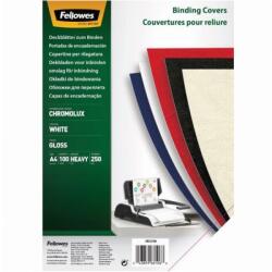 Fellowes Hátlap, A4, 250 g, fényes 100 db/csomag, Fellowes® ChromoLux, fehér (5378006) - tonerpiac