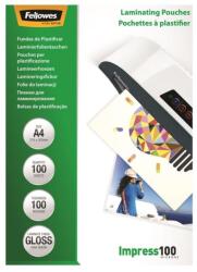 Fellowes Lamináló fólia, A4, 100 mikron, fényes, 100 db/doboz, Fellowes® (5351111) - tonerpiac