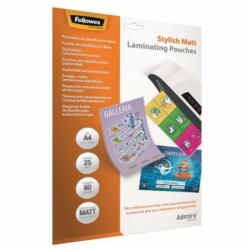 Fellowes Lamináló fólia, A4, 80 mikron, matt, 25 db/doboz, Admire Stylish Fellowes® (5602101) - tonerpiac