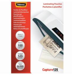 Fellowes Lamináló fólia, 83x113mm, 125 mikron, fényes, 100 db/doboz, Fellowes® (5307101) - tonerpiac