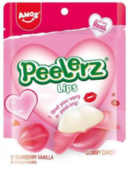 Amos Sweets Peelerz Gummy Lips ajak alakú hámozható gumicukor 65g - delfinbuvar