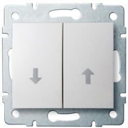 Kanlux LOGI 02-1310-102 feh Redőny-nyomókapcsoló 25099