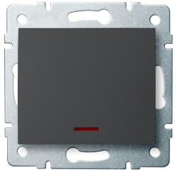 Kanlux LOGI 02-1110-141 gr Jelzőf. egypól. kapcsoló 25256