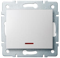 Kanlux LOGI 02-1110-102 feh Jelzőf. egypól. kapcsoló 25078