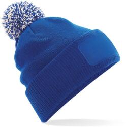 Beechfield B 443 SNOWSTAR / Kötött sapka - élénk királykék/törtfehér Universal (530443y7699)